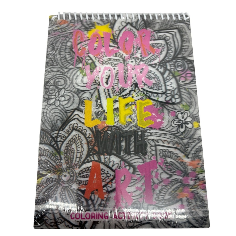 Coloring Activity‎ Book Iscream Color Your Life With Art 96 Pages NEW